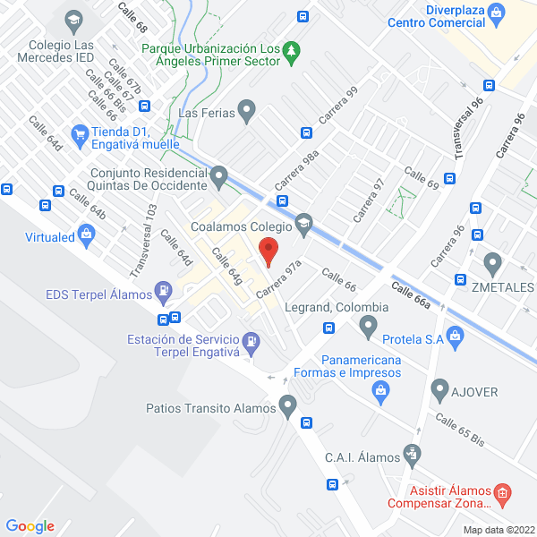 Mapa de Grúas Telescópicas Mr&T Ltda.