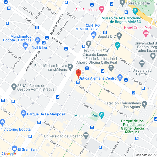 Mapa de Grupo Optimoda S.A.S