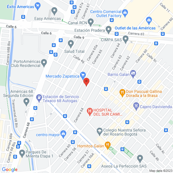 Mapa de Herramientas Y Mecanizados Industriales Ltda.