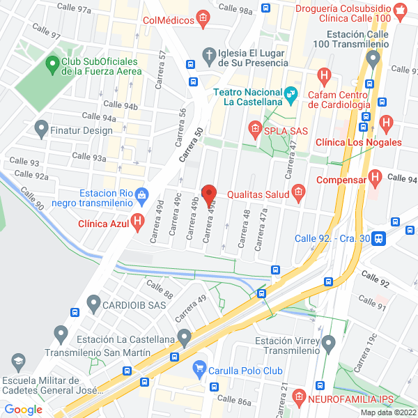 Mapa de Aspiradoras E Hidrolavadoras Inveransa S.A.S.