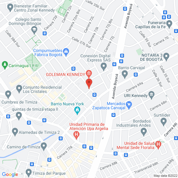 Mapa de Hierros Y Aceros Ferrescar S.A.S.