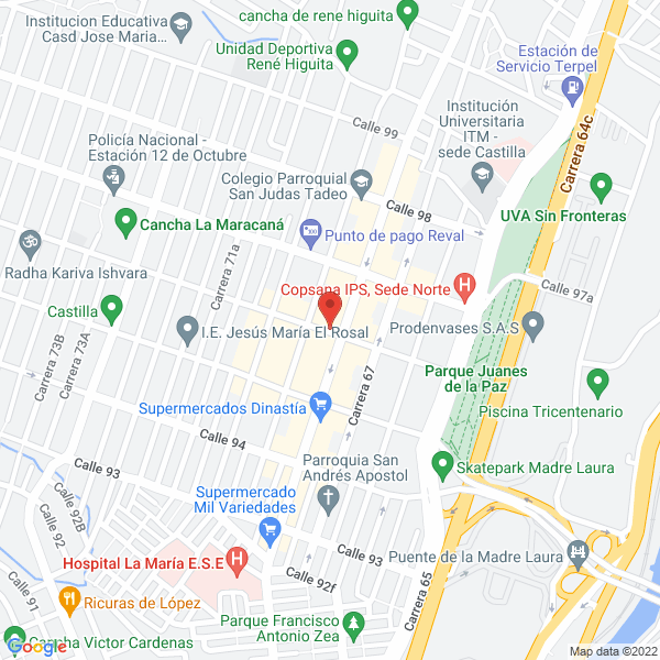Mapa de Hilos Castilla S.A.S.