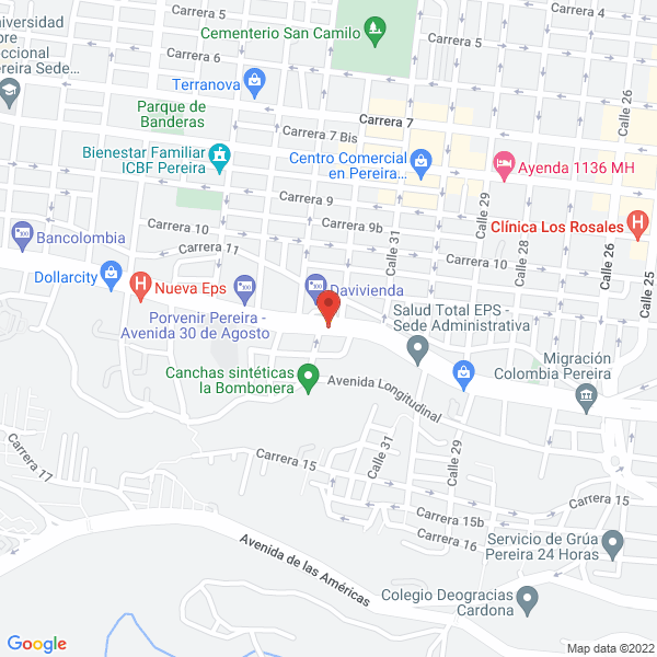 Map of Jardín Infantil Cristiano Fares
