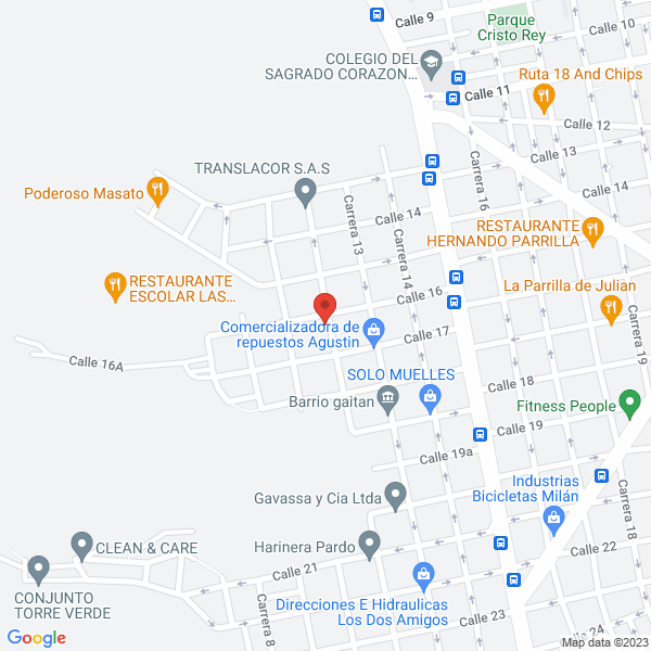 Map of Jardín Infantil John F. Kennedy De Bucaramanga