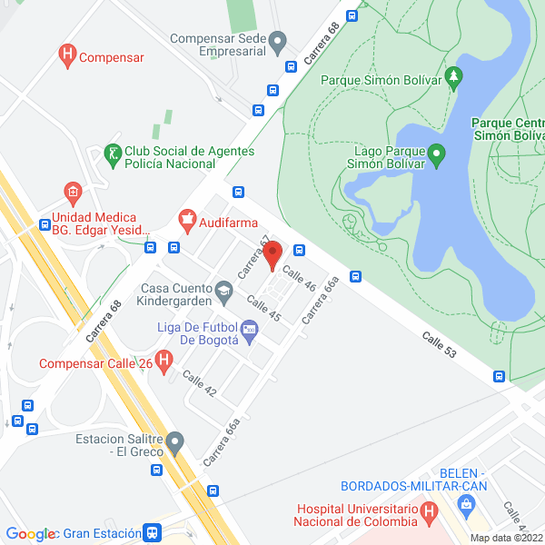 Mapa de Instituto Gerontológico De Colombia