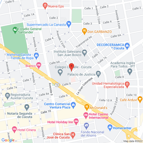 Map of Hermanos Cristianos, Colegio La Salle