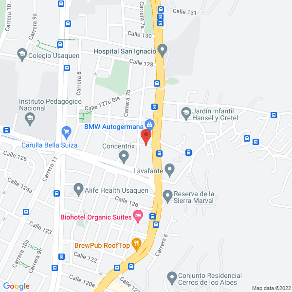 Mapa de Instituto Nacional De Oftalmologia S.A.