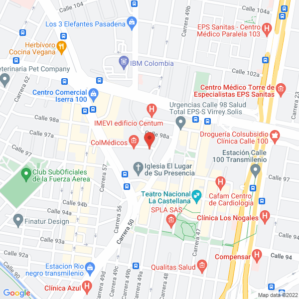 Mapa de Medical Care Well S.A.S.