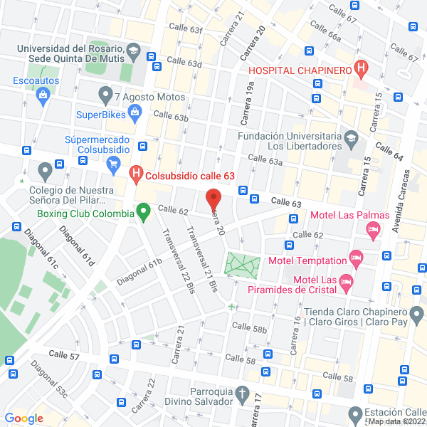 Mapa de Medicina Nuclear De Bogota S.A.S.