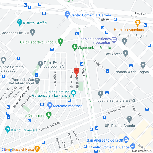 Mapa de Meditronic Ingeniería E.U.