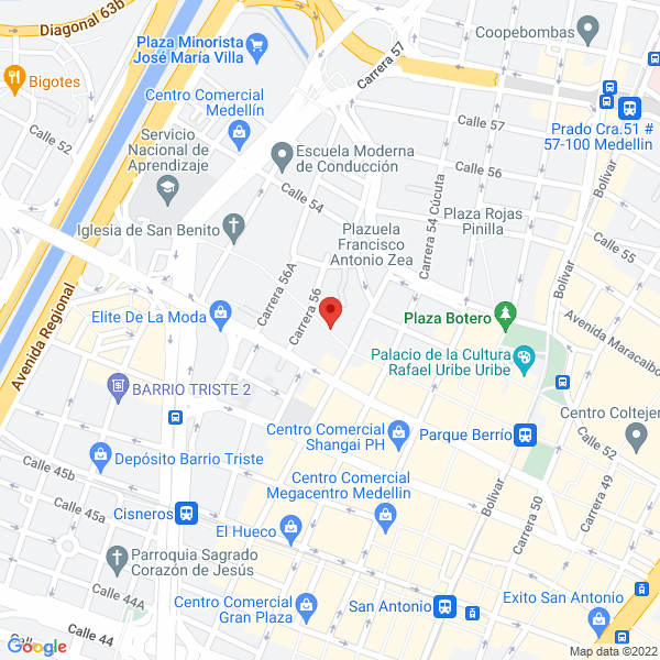 Mapa de Megaredes L&E S.A.S