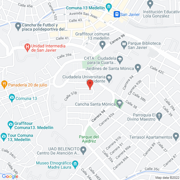Mapa de Menstys Services S.A.S