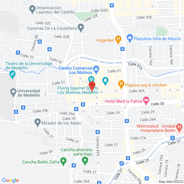 Mapa de Clínica Menta