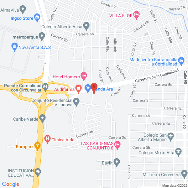 Map of Metroblock S.A.S