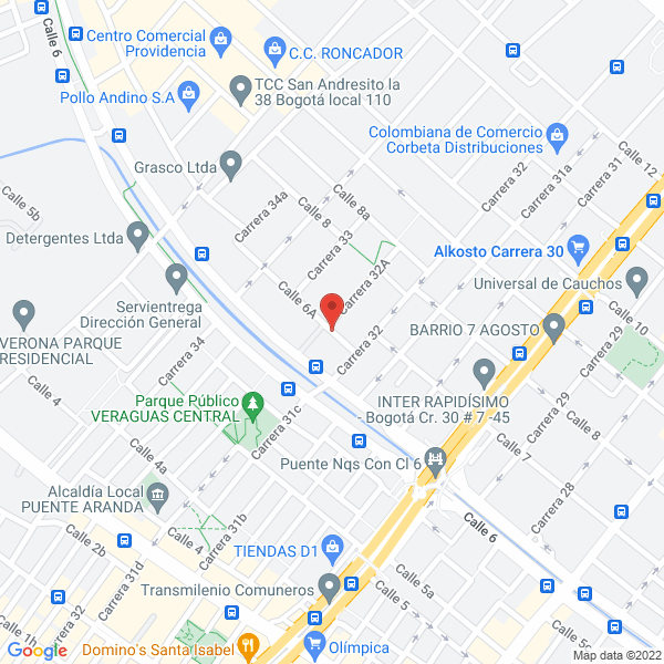 Mapa de Movientregas Ltda.