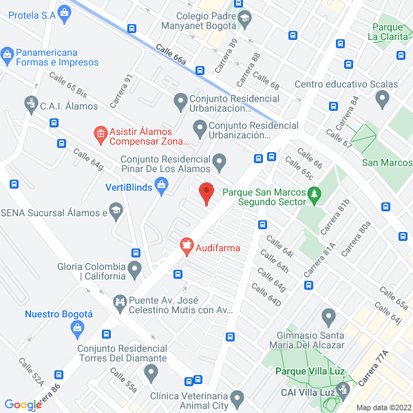 Mapa de Movilizaciones Sánchez & B S.A.S.