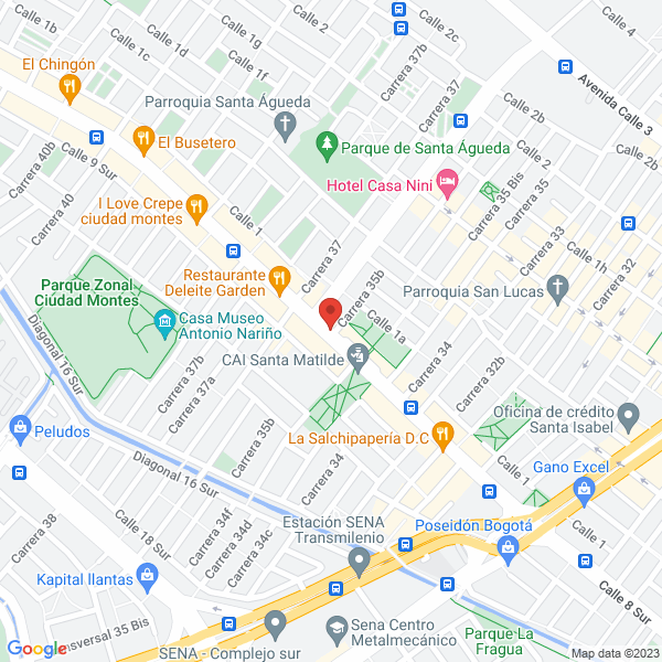 Mapa de Movimientos Terrestres Y Servicios M T S S.A.S.