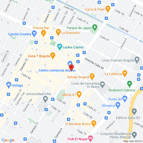 Mapa de Mozt De Colombia Ltda.