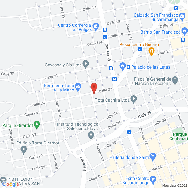 Map of Mt Formaletas & Accesorios