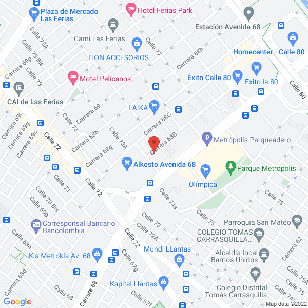 Mapa de Mudanzas Por Colombia