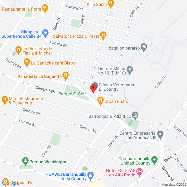 Map of Natalia Cárdenas Pastisserie