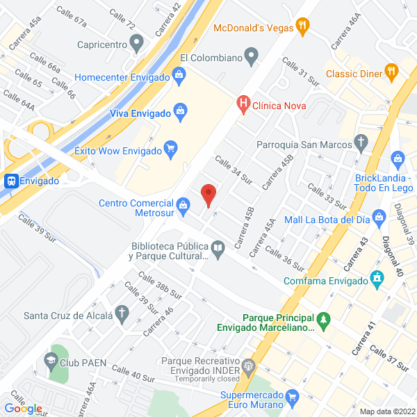 Mapa de Natufit S.A.S