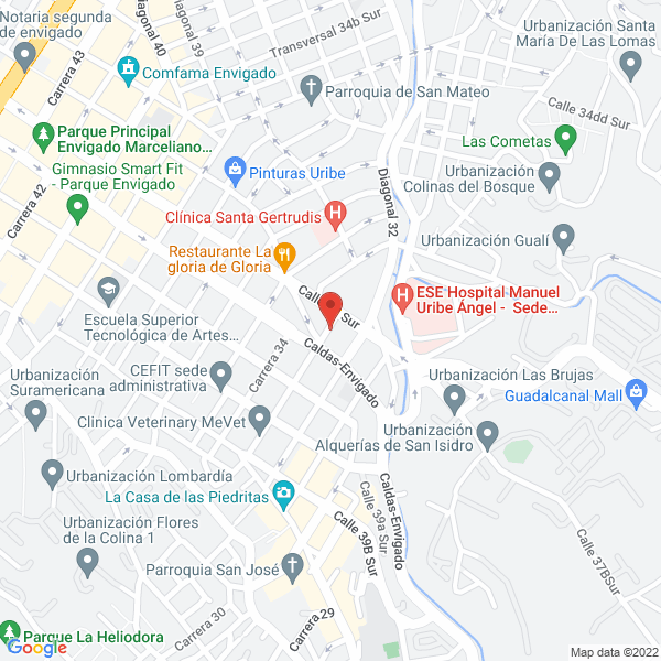 Mapa de Parqueadero Y Lavadero La 33