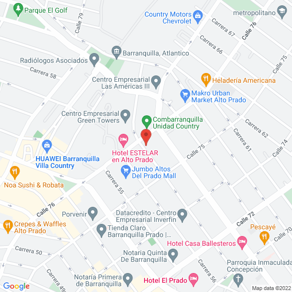 Map of Parrish & Cía. S.A.