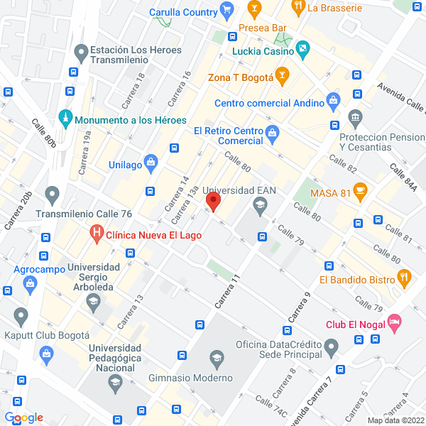 Mapa de Pastelería Monte Verde S.A.S.