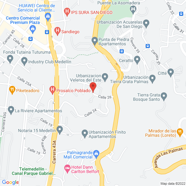 Mapa de Muelles Y Frenos Simón Bolívar
