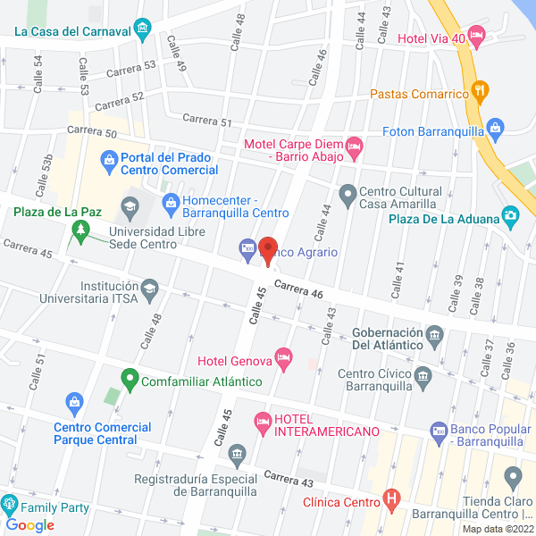 Map of Olimpo Pérez E Hijos S. En C.