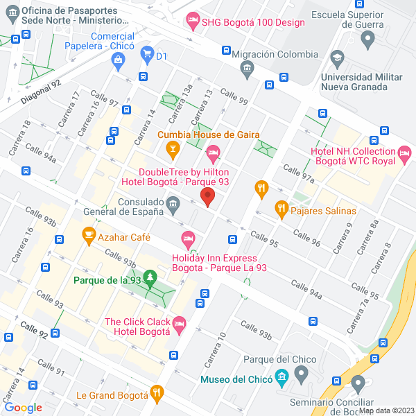Mapa de Oliver Bakery