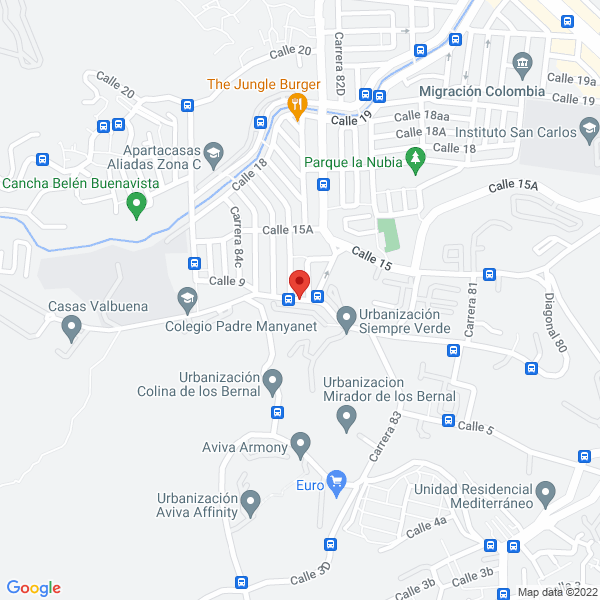 Mapa de Lavanderia Aliadas