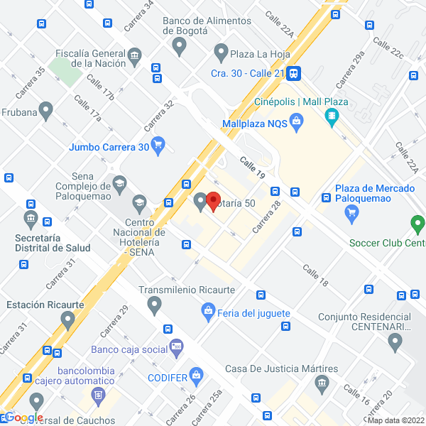 Mapa de Neumatic De Colombia Ltda.