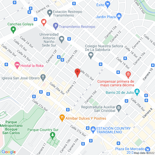 Mapa de R H Reparaciones Hospitalarias