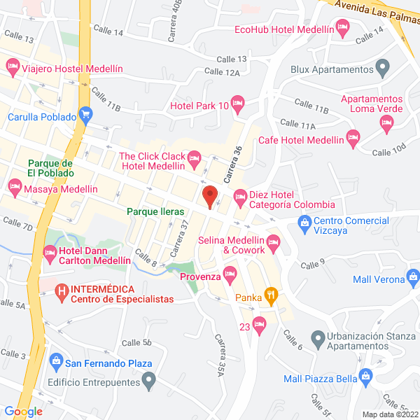 Mapa de Niñeras Abuena Hora S.A.S.