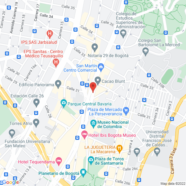 Mapa de Libreria Bautista Central