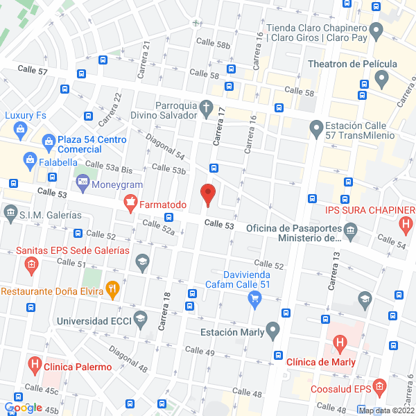 Mapa de Librería Luz Y Verdad
