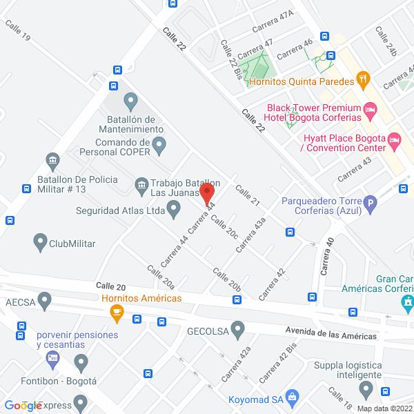 Mapa de Materiales Eléctricos Y Mecánicos Ltda.
