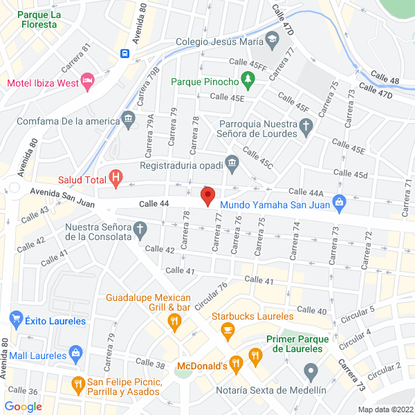 Mapa de Materiales La 77 Ltda