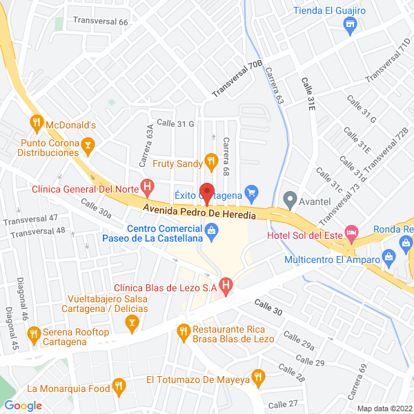 Map of Osteoequipos S.A.S