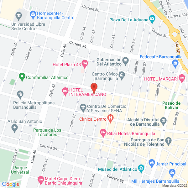 Map of Oswalth Barrero Quiroga