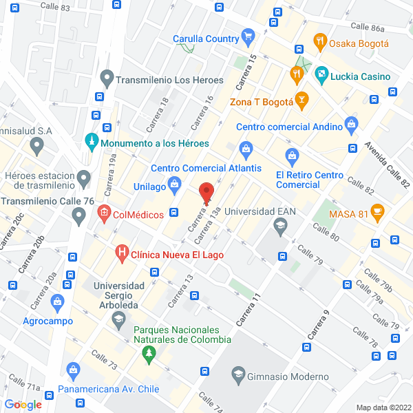 Mapa de Outlet Computadores