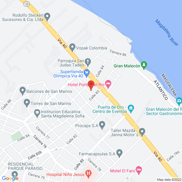 Map of P & M Constructora S.A.S.