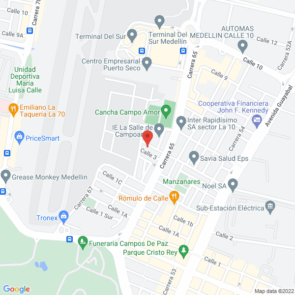 Mapa de Pacífica De Aviación