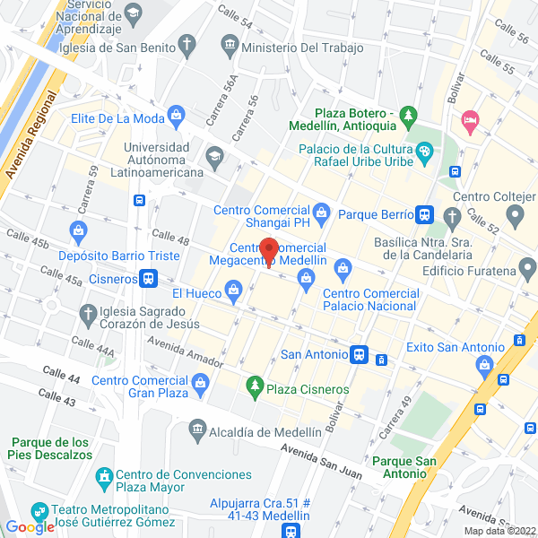 Mapa de Paditex Ltda