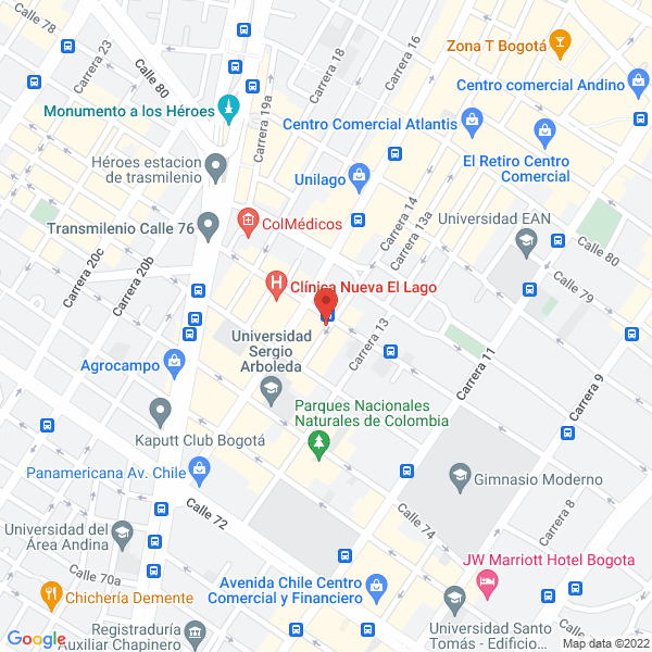 Mapa de Nuez Buffet Hot Bombón