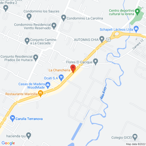 Mapa de Helado Artesanal Vonné