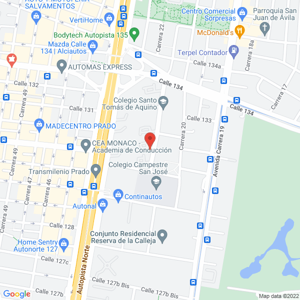 Map of P P & G Con Unión S.A.S.