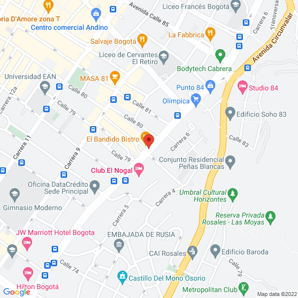 Mapa de P R V Asociados Ltda.